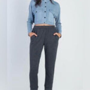 12. Charcoal High Waist Two Pocket Jogger Pants